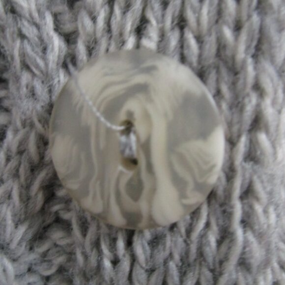 Aran Crafts Ireland 100% Merino Wool Cable Knit Cardigan Sweater XL 3/4 Sleeve - Picture 3 of 7